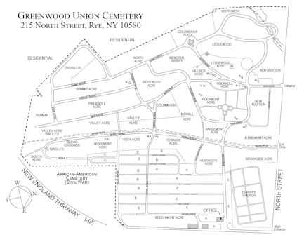 Cemetery Map - Greenwood Union Cemetery